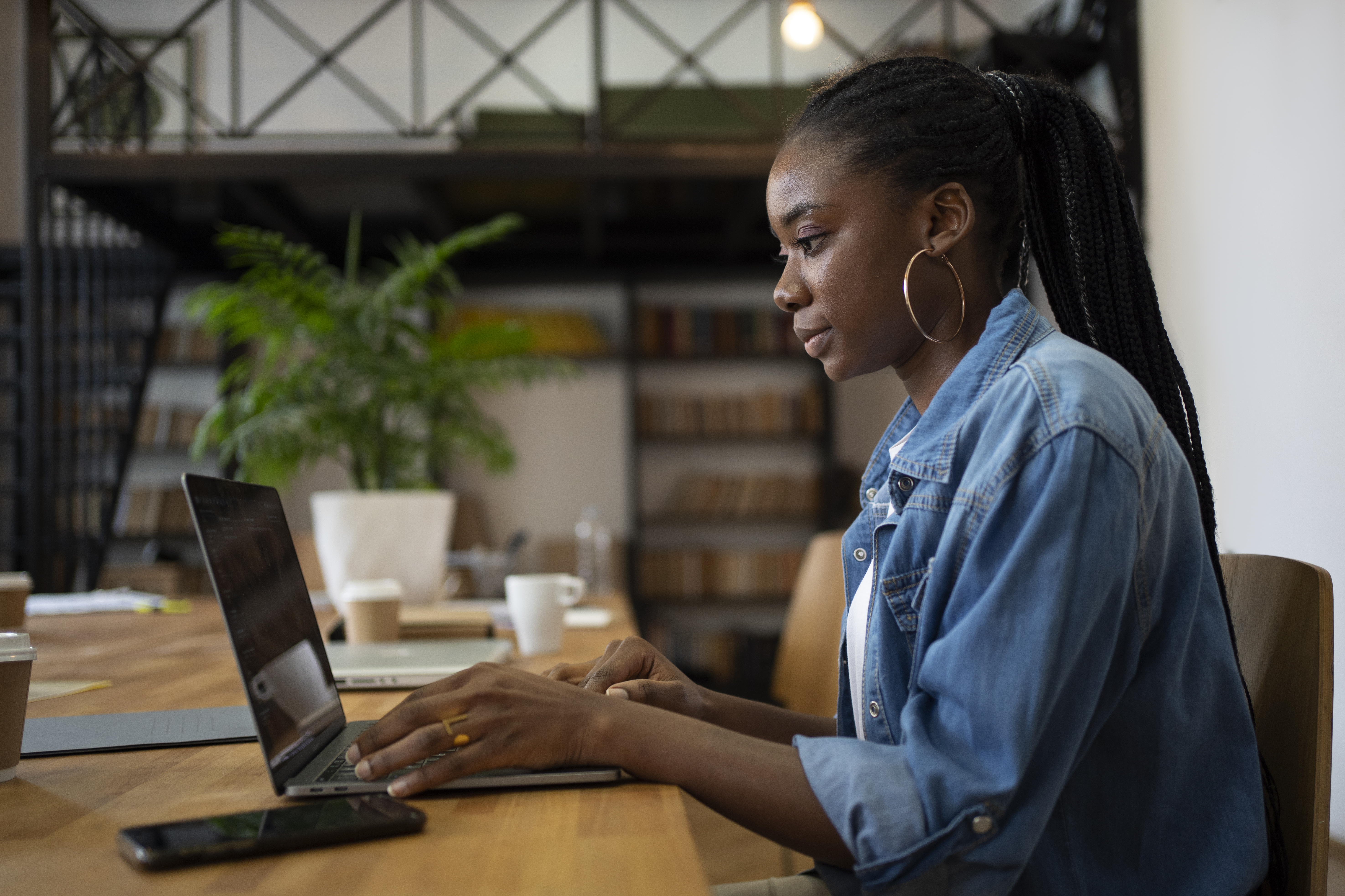 Profissional trabalhando